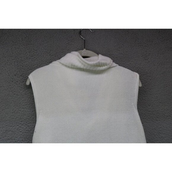 Crown & Ivy Cowl Neck Sleeveless Sweater Tunic-Hi Lo-XL-New w/Tags-Minimalist - Picture 9 of 9